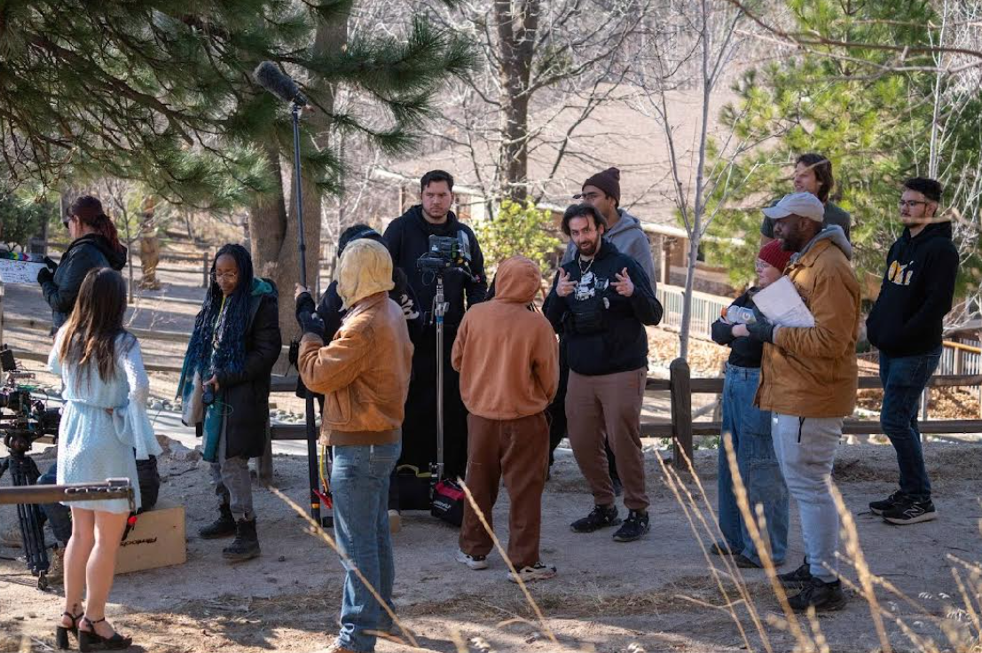 Production shoot on location